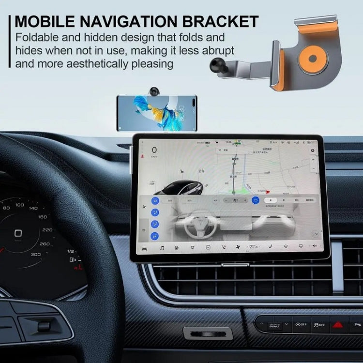 Car Screen Phone Holder Base For Tesla Model 3 And Other Models, Model: Base + Magnetic Stand - free shipping - PMC TechLife - Order now!