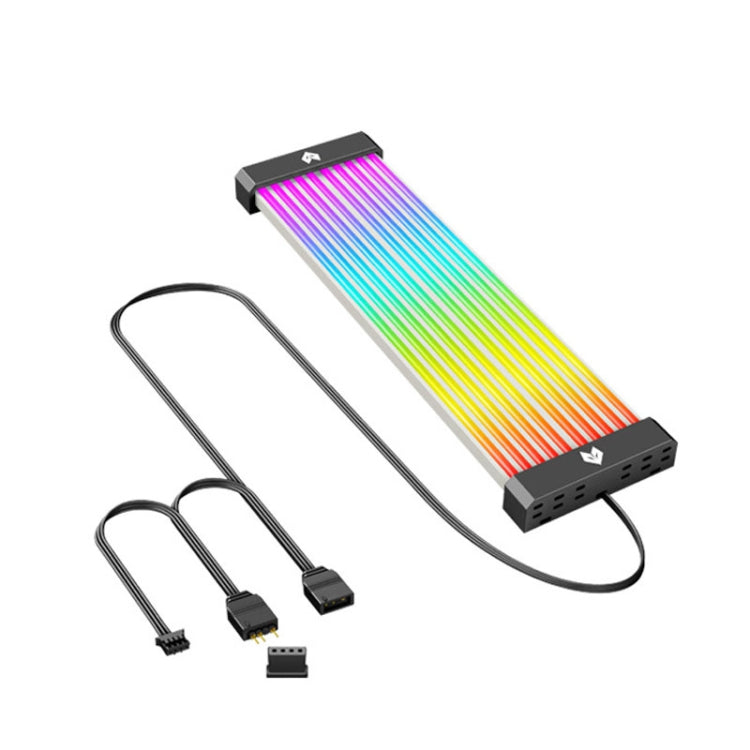 AOSOR Al200 Neon Cable Computer Motherboard Graphics Card Glow Board Power Supply Line Decoration(Black) - free shipping - PMC Jewellery - Order now!