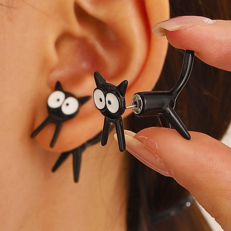 1pair Cute Cats Simple Ear Studs Ladies Detachable Earrings, Style: Model 2 - Stud Earrings & Earrings by PMC Jewellery | Online Shopping South Africa | PMC Jewellery | Buy Now Pay Later Mobicred