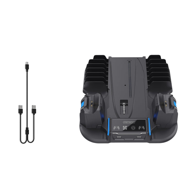 For Sony PS5 Slim PGTECH GP-521 Handle Charging Base Host Cooling Rack With Disc Rack(Black) - free shipping - PMC Jewellery - Order now!