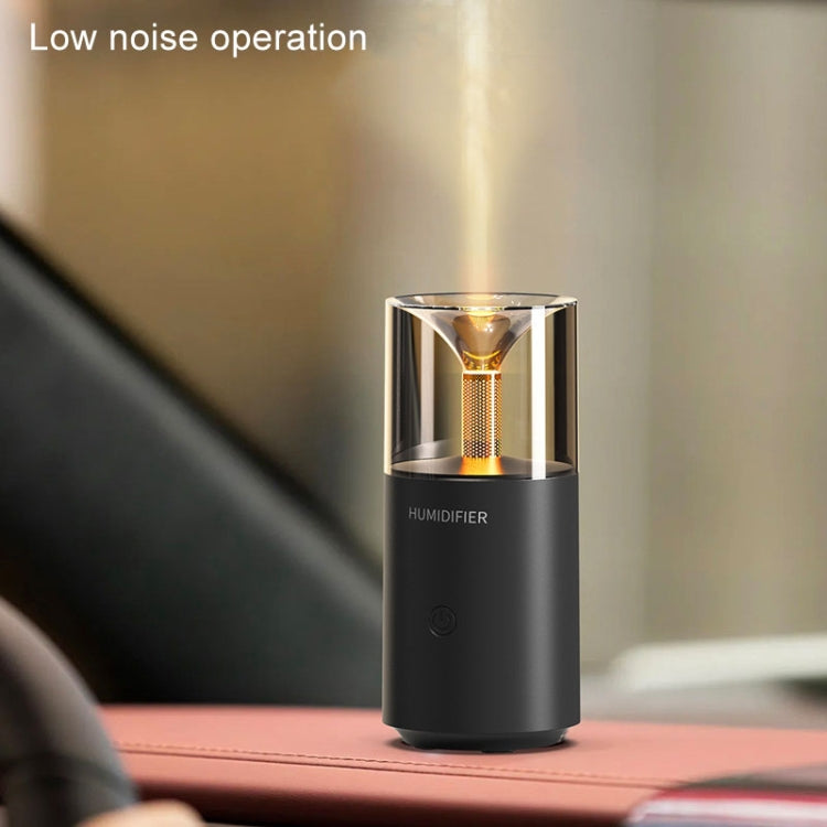 Candle Flame Aromatherapy Diffuser Automatic Scent Sprayer Mini Ambiance Candle Light Humidifier(129 Black) - free shipping - PMC TechLife - Order now!