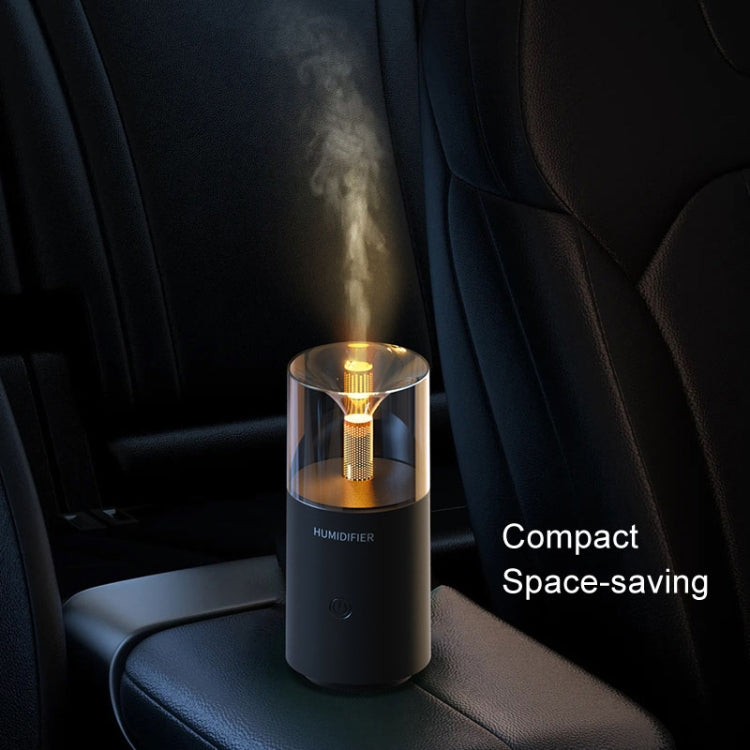 Candle Flame Aromatherapy Diffuser Automatic Scent Sprayer Mini Ambiance Candle Light Humidifier(129 Black) - free shipping - PMC TechLife - Order now!