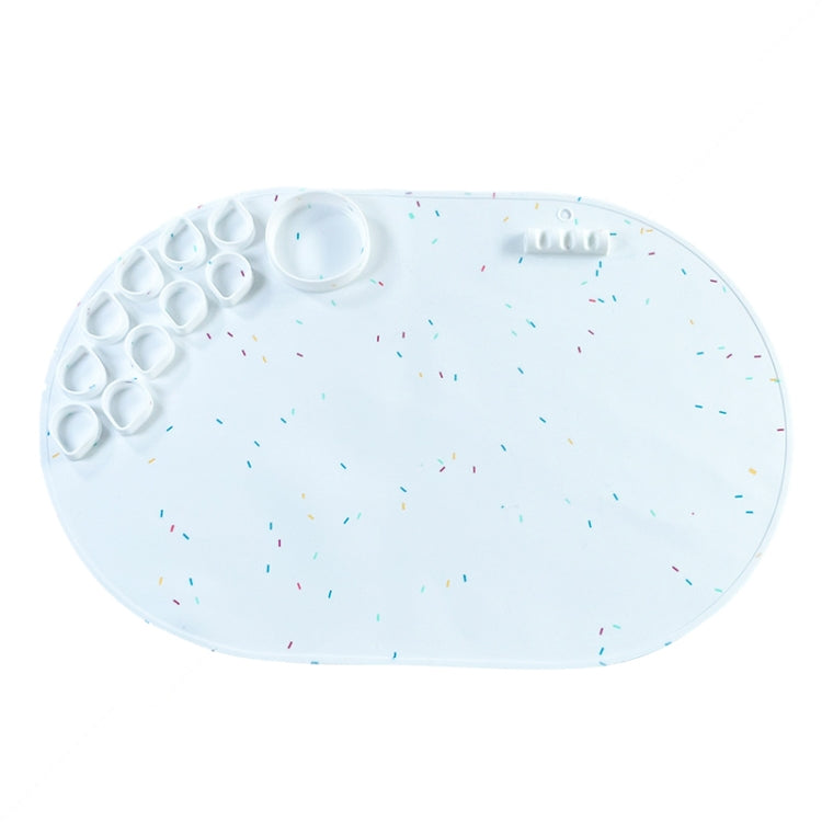 59 x 40cm  Oval Silicone Painting Pad Art Mat for Drawing Clay(Color) - free shipping - PMc TechLife - Order now!