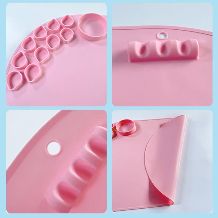 59 x 40cm  Oval Silicone Painting Pad Art Mat for Drawing Clay(Color) - free shipping - PMc TechLife - Order now!