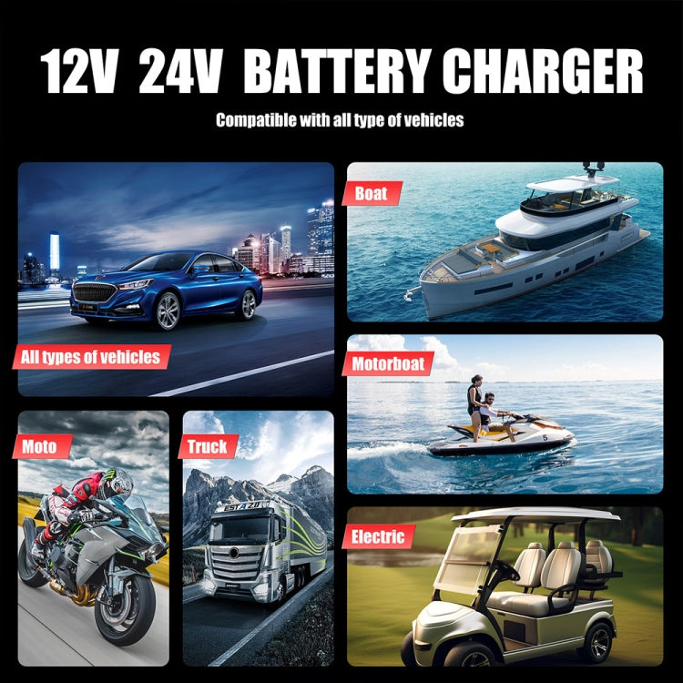 FOXSUR 25A 12V/24V Portable High-Power Car Ship Motorcycle Charger(AU Plug) - free shipping - PMC TechLife - Order now!