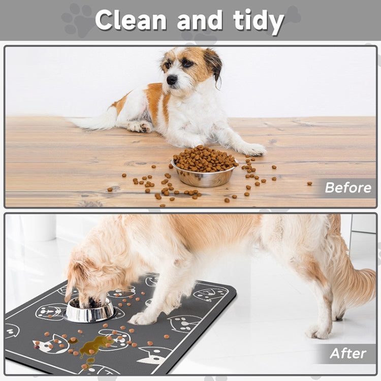Pet Floor Mat Anti-Tear And Bite Absorbent Feeding Mat Sleeping Anti-Slip Dog Nest Pad, Style: Dogs Party Deep Gray(50x70cm) - free shipping - PMC TechLife - Order now!