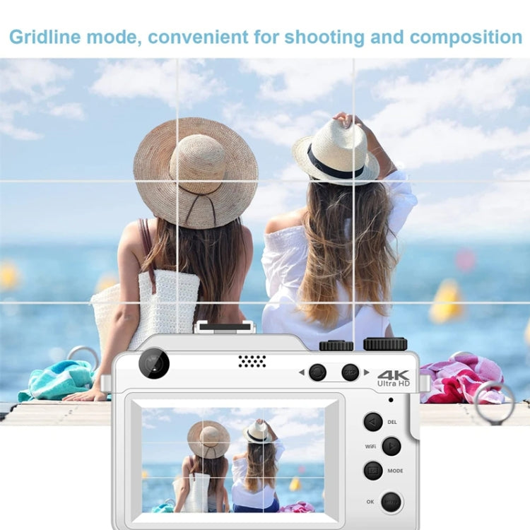 3-Inch Display Digital Camera Dual Front And Rear Cameras 48MP, 18x Digital Zoom 4K HD Camcorder(Black) - Video Cameras by PMC TechLife | Online Shopping South Africa | PMC TechLife | Buy Now Pay Later Mobicred