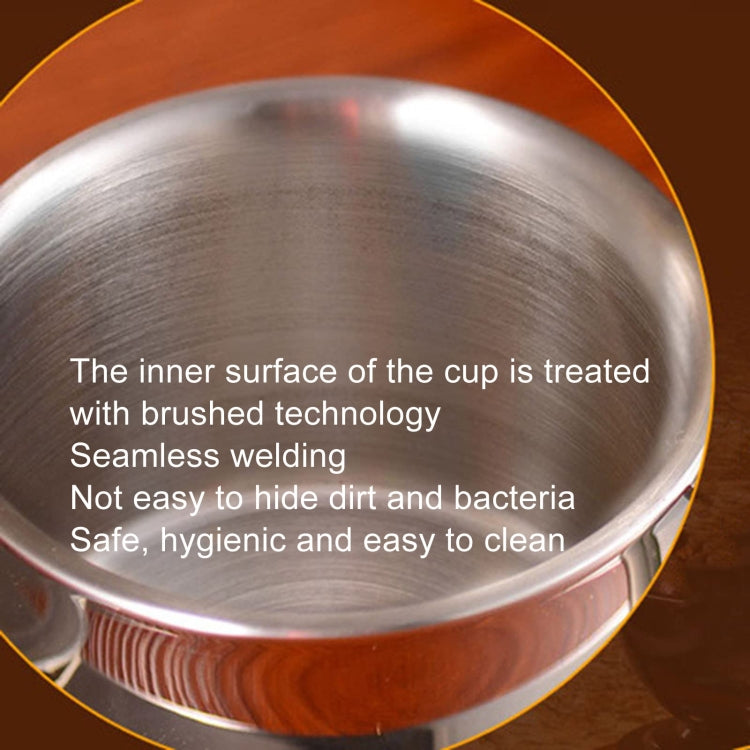 304 Stainless Steel 3 In 1 Double Layer Coffee Cup With Dish and Spoon Heat Insulation and Anti-Scald Milk Tea Mug(Stainless Steel Color) - Vacuum Thermoses & Cups by PMC TechLife | Online Shopping South Africa | PMC TechLife | Buy Now Pay Later Mobicred