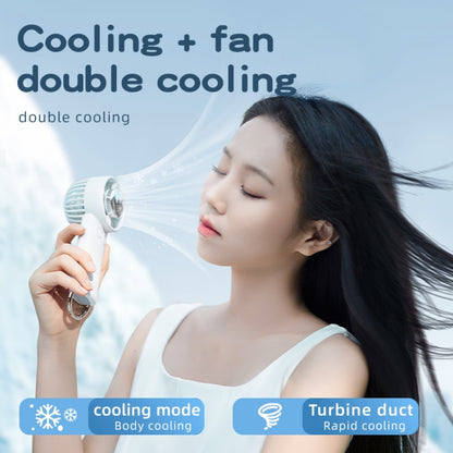 Outdoor Handheld Ice Air Conditioning Fan Astronaut Night Light Semiconductor Cooling Fan(White) - Electric Fans by PMC Jewellery | Online Shopping South Africa | PMC Jewellery | Buy Now Pay Later Mobicred