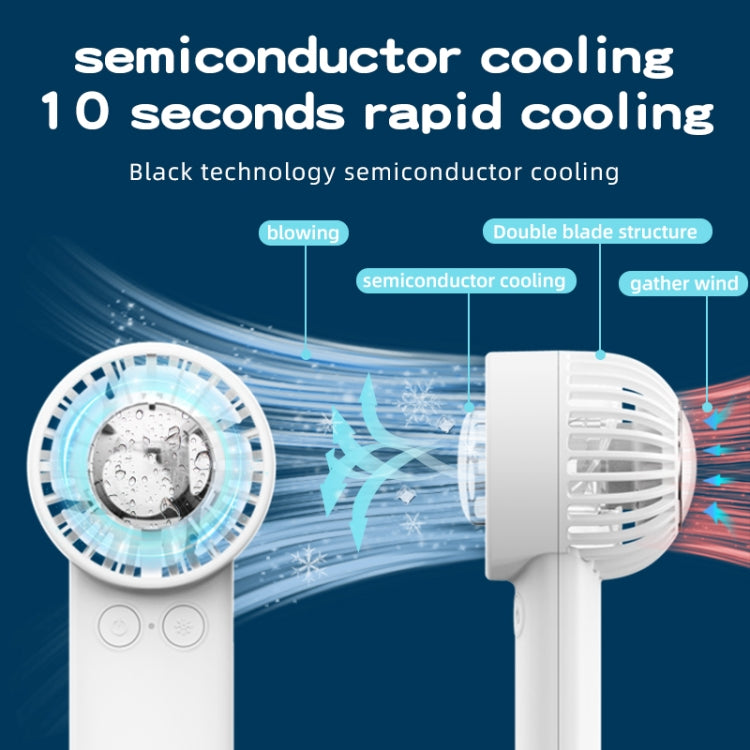 Outdoor Handheld Ice Air Conditioning Fan Astronaut Night Light Semiconductor Cooling Fan(Light Blue) - Electric Fans by PMC TechLife | Online Shopping South Africa | PMC TechLife | Buy Now Pay Later Mobicred