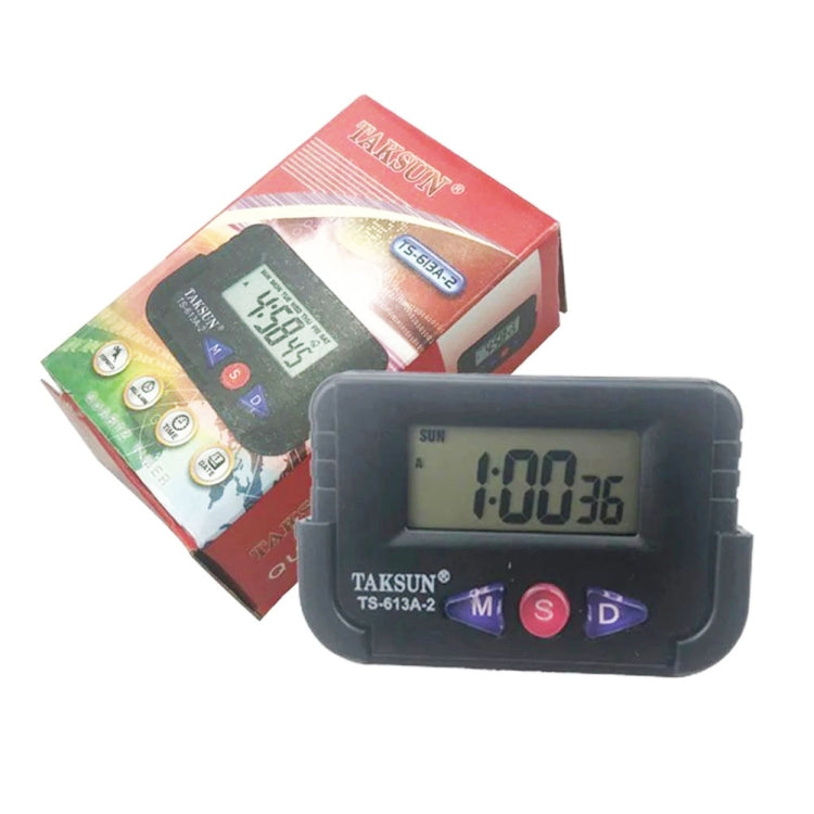 TAKSUN TS-613A-2 LED Display Electronic Car Clock Double-sided Glue Car Clock - Clocks & Car Meters by TAKSUN | Online Shopping South Africa | PMC TechLife | Buy Now Pay Later Mobicred