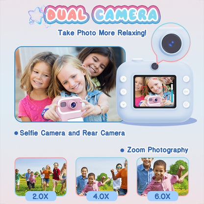 M8 2.4-Inch 1080P HD 2400W Pixel Dual-Camera Children Thermal Printing Camera, Color: Pink - Children Cameras by PMC Jewellery | Online Shopping South Africa | PMC Jewellery | Buy Now Pay Later Mobicred