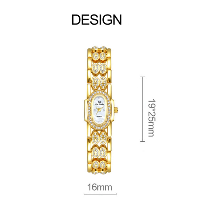 BS Bee Sister Stainless Steel Ladies Bracelet Watch Diamond Wristwatch(Classic Silver) - Metal Strap Watches by BS Bee Sister | Online Shopping South Africa | PMC Jewellery | Buy Now Pay Later Mobicred