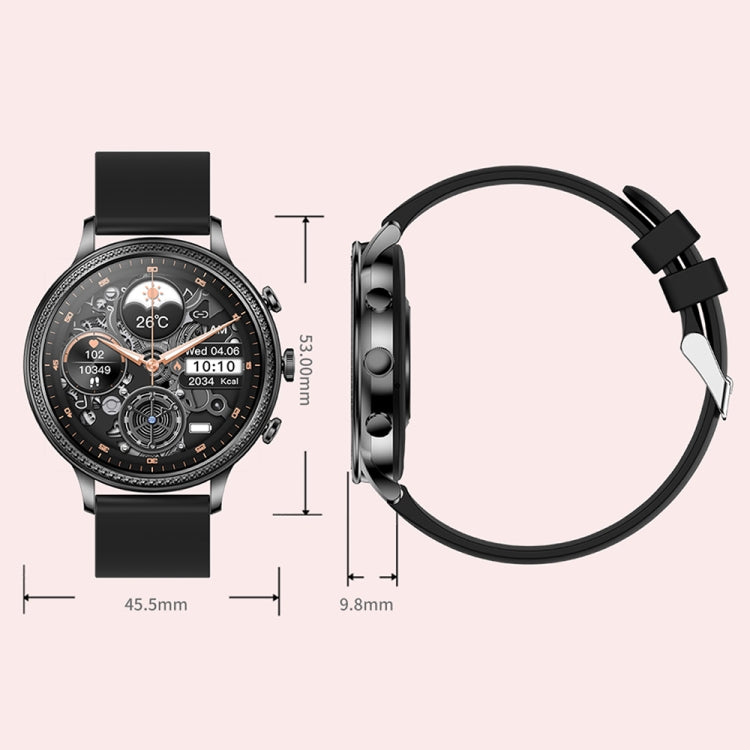 V60 1.39 Inch Health Monitoring Multifunctional Waterproof Bluetooth Call Smart Watch, Color: Black - Smart Watches by PMC TechLife | Online Shopping South Africa | PMC TechLife | Buy Now Pay Later Mobicred