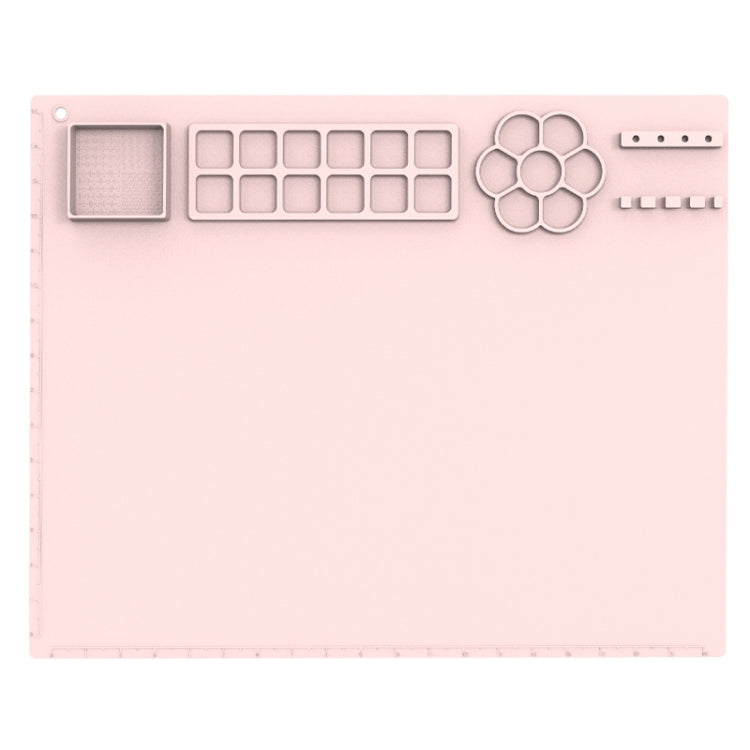 50x40cm Silicone Painting Pad With  Paint Holder Art Mat For Drawing Clay(Pink) - free shipping - PMc TechLife - Order now!