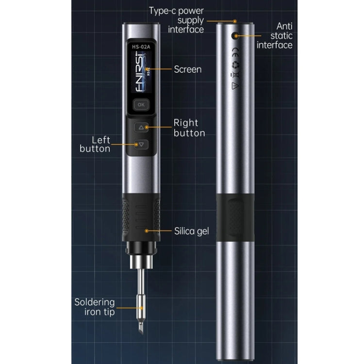 FNIRSI Portable Constant Temperature Soldering Iron Set, Model: HS-02B Standard 3 Head - free shipping - PMc TechLife - Order now!