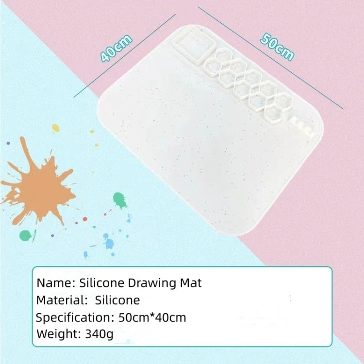 40 x 50cm Square Silicone Painting Pad  Art Mat for Drawing Clay(Color) - free shipping - PMc TechLife - Order now!