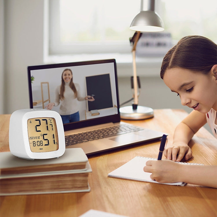 Multifunctional Temperature and Humidity LCD Clock Home Bedside Alarm Clock(2306 White) - Alarm Clocks by PMc TechLife | Online Shopping South Africa | PMc TechLife | Buy Now Pay Later Mobicred