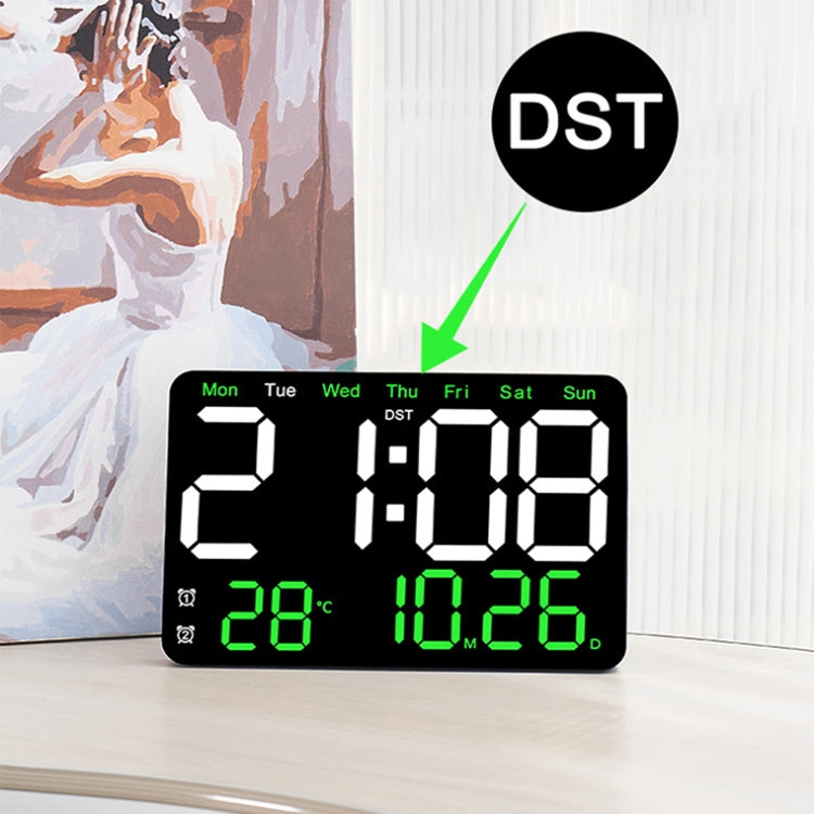 Multifunctional LED Digital Display Electronic Wall Clock Living Room Silent Alarm Clock, Color: Colorful - Wall Clock by PMc TechLife | Online Shopping South Africa | PMc TechLife | Buy Now Pay Later Mobicred