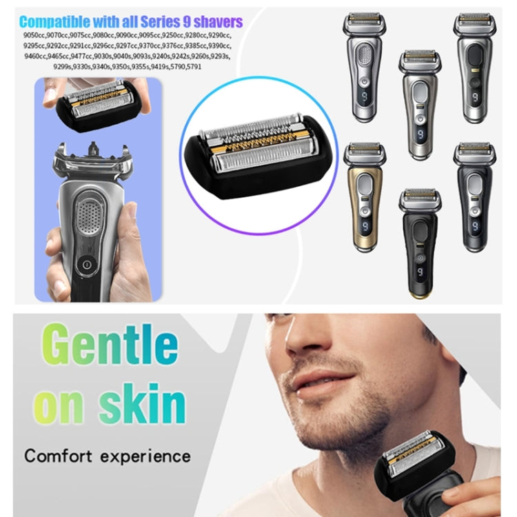 For Braun  Series 9 Electric Shaver Replacement Blade Gold Foil Style 92B Without Text - Accessories by PMC TechLife | Online Shopping South Africa | PMC TechLife | Buy Now Pay Later Mobicred