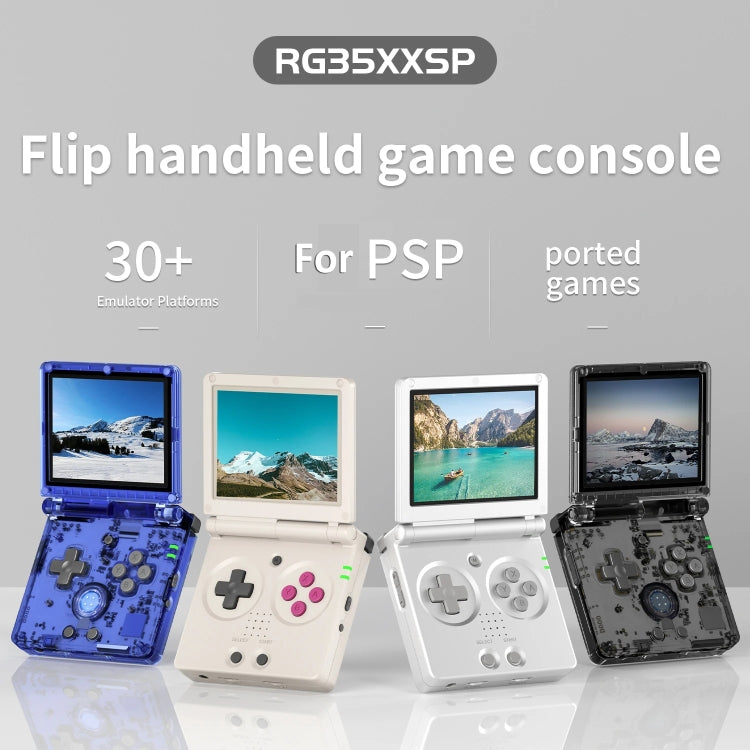 ANBERNIC RG35XXSP 3.5'' IPS Screen Flip Handheld Console Linux System WIFI Retro Video Game Player  64G+128G(Grey) - Pocket Console by ANBERNIC | Online Shopping South Africa | PMC Jewellery | Buy Now Pay Later Mobicred