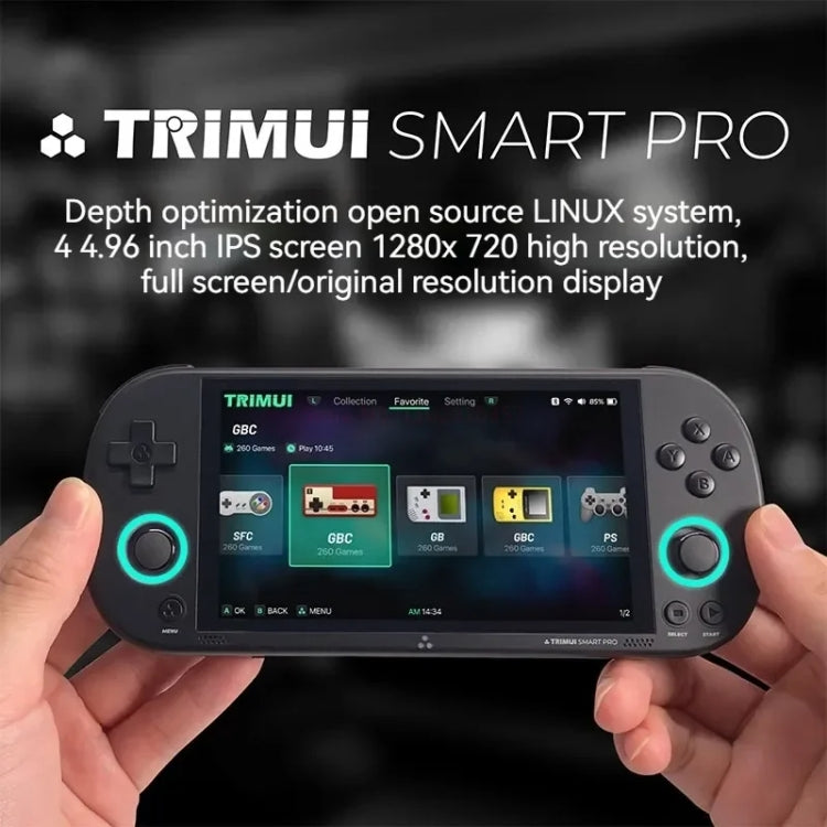 Trimui Smart Pro 4.96 Inch IPS Screen Handheld Game Console Open Source Linux System 128G(White) - free shipping - PMC Jewellery - Order now!