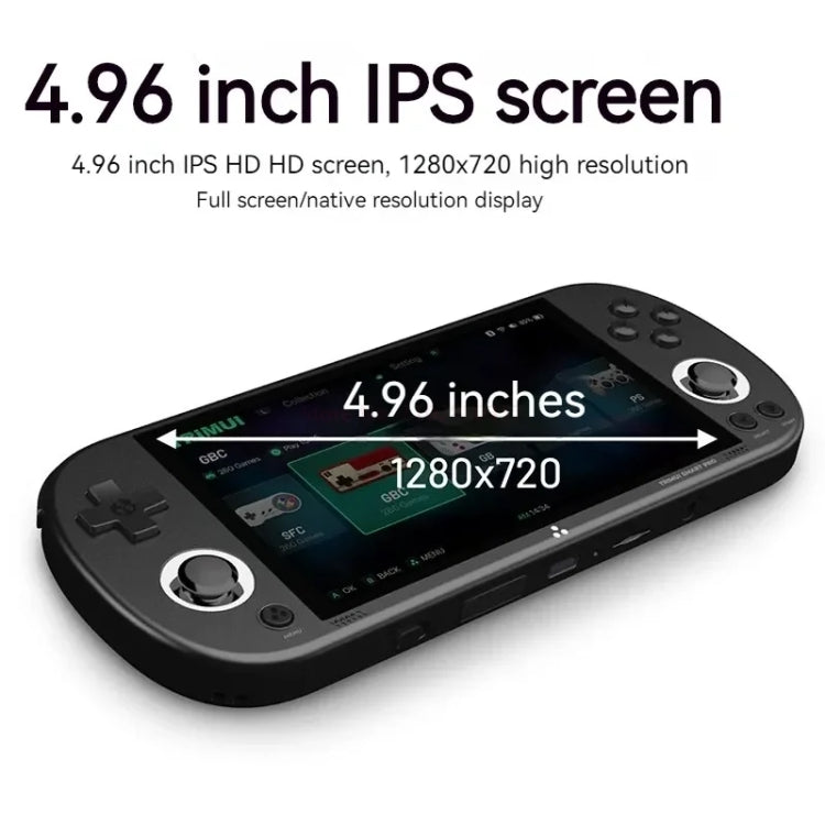 Trimui Smart Pro 4.96 Inch IPS Screen Handheld Game Console Open Source Linux System 64G(Grey) - free shipping - PMC Jewellery - Order now!