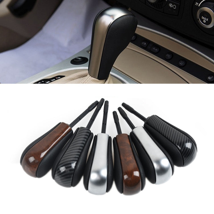 For BMW E Chassis Gear Lever Head, Universal For Left And Right Driving, Style: X1 1/3 Series Z4 Flat Head Carbon Fiber Pattern - Shift Knob by PMC TechLife | Online Shopping South Africa | PMC TechLife | Buy Now Pay Later Mobicred