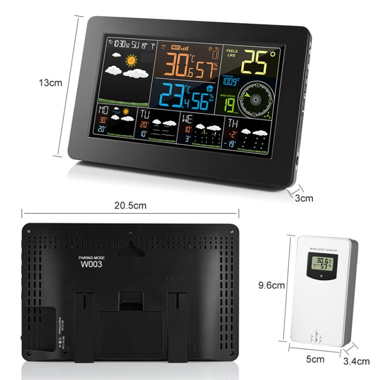 WiFi Color Screen Weather Station Temperature And Humidity Weather Forecast Clock, Model: US Plug - Indoor Thermometer by PMC TechLife | Online Shopping South Africa | PMC TechLife | Buy Now Pay Later Mobicred