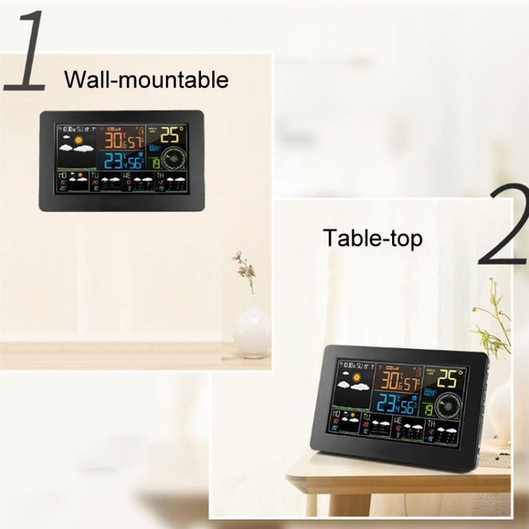 WiFi Color Screen Weather Station Temperature And Humidity Weather Forecast Clock, Model: US Plug - Indoor Thermometer by PMC TechLife | Online Shopping South Africa | PMC TechLife | Buy Now Pay Later Mobicred