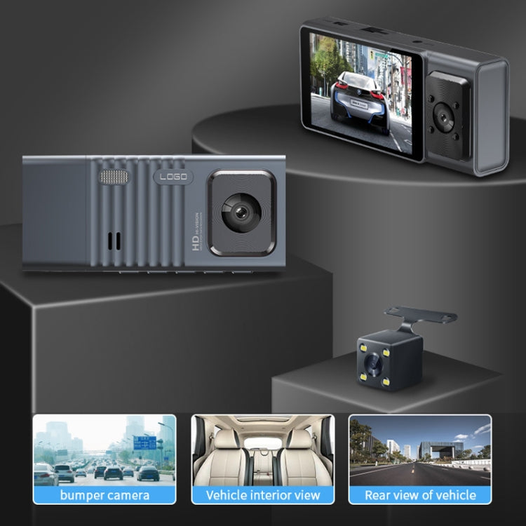 3 Camera Lens 3-inch IPS Screen WiFi Car Dash Cam 1080P Night Vision Dash Camera for Cars 64G - free shipping - PMC TechLife - Order now!
