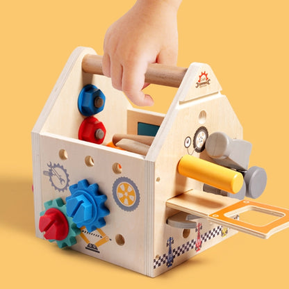 Wooden Multifunction Toolbox Early Learning Disassembly Nut Tool Basket Children Educational Toy(Colorful) - Pretend Play Toys by PMC Jewellery | Online Shopping South Africa | PMC Jewellery | Buy Now Pay Later Mobicred