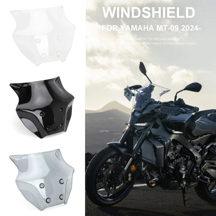 For Yamaha MT-09 SP 2024- Front Windshield(Transparent) - Ornamental Parts by PMC Jewellery | Online Shopping South Africa | PMC Jewellery | Buy Now Pay Later Mobicred