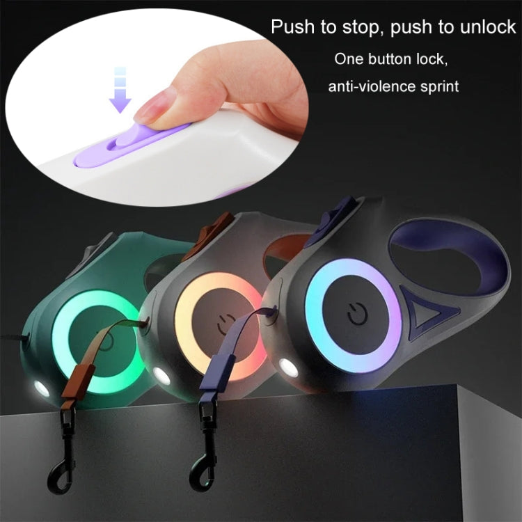 LED Light Luminous Pet Dog Leash Automatic Retractable Dog Walking Leash, Color: 3m Green - Leashes & Chest Strap by PMC TechLife | Online Shopping South Africa | PMC TechLife | Buy Now Pay Later Mobicred
