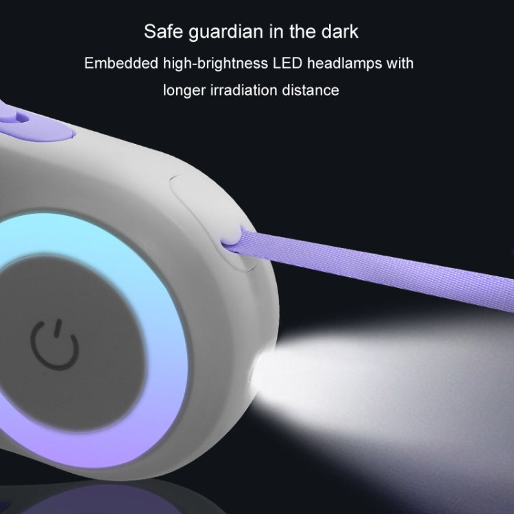 LED Light Luminous Pet Dog Leash Automatic Retractable Dog Walking Leash, Color: 3m Orange - Leashes & Chest Strap by PMC TechLife | Online Shopping South Africa | PMC TechLife | Buy Now Pay Later Mobicred