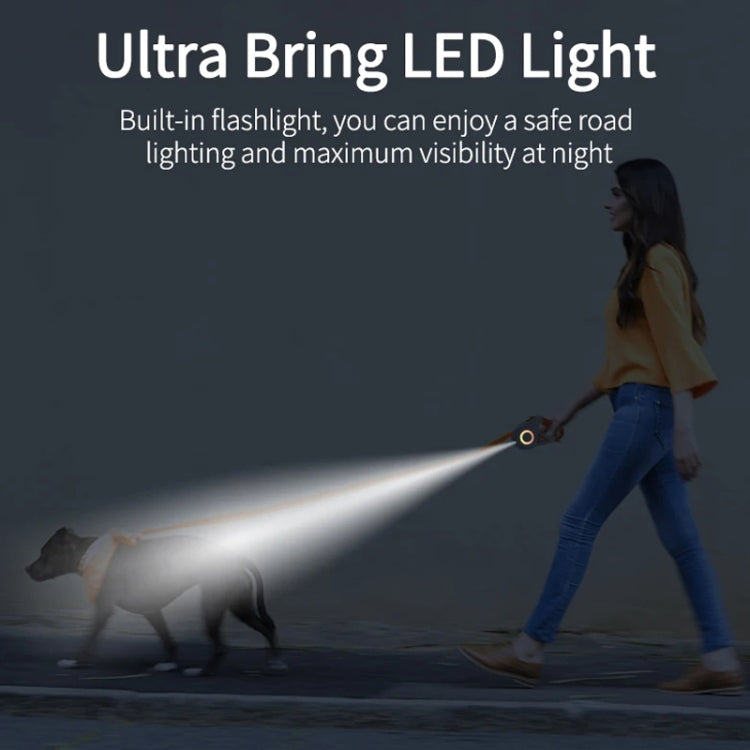 LED Light Luminous Pet Dog Leash Automatic Retractable Dog Walking Leash, Color: 5m Purple - Leashes & Chest Strap by PMC TechLife | Online Shopping South Africa | PMC TechLife | Buy Now Pay Later Mobicred