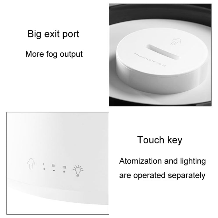 H10 Home Portable Office Aromatherapy Diffuser Running Horse Night Light Large Fog Humidifier(Black) - free shipping - PMC TechLife - Order now!