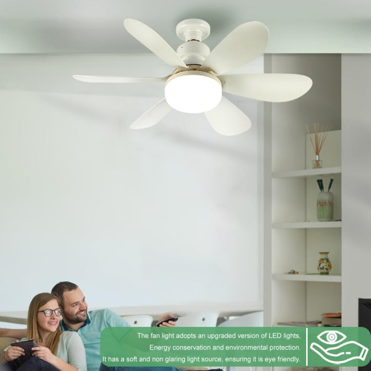 Home Small Fan Light E27 Snail Mouth Suspension Fan Lamp, Size: 520x185mm 40W Matcha Green(Remote Control Without Base) - Electric Fans by PMC Jewellery | Online Shopping South Africa | PMC Jewellery | Buy Now Pay Later Mobicred