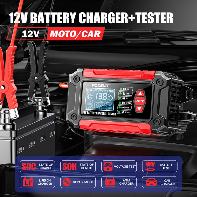 FOXSUR Cars Motorcycles 12V Lithium Cattery Charger With Battery Detection(JP Plug) - free shipping - PMC TechLife - Order now!