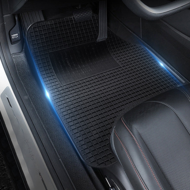 4pcs/Set Car PVC Anti-slip Waterproof Durable Floor Mats(Square) - Floor Mats by PMC Jewellery | Online Shopping South Africa | PMC Jewellery | Buy Now Pay Later Mobicred