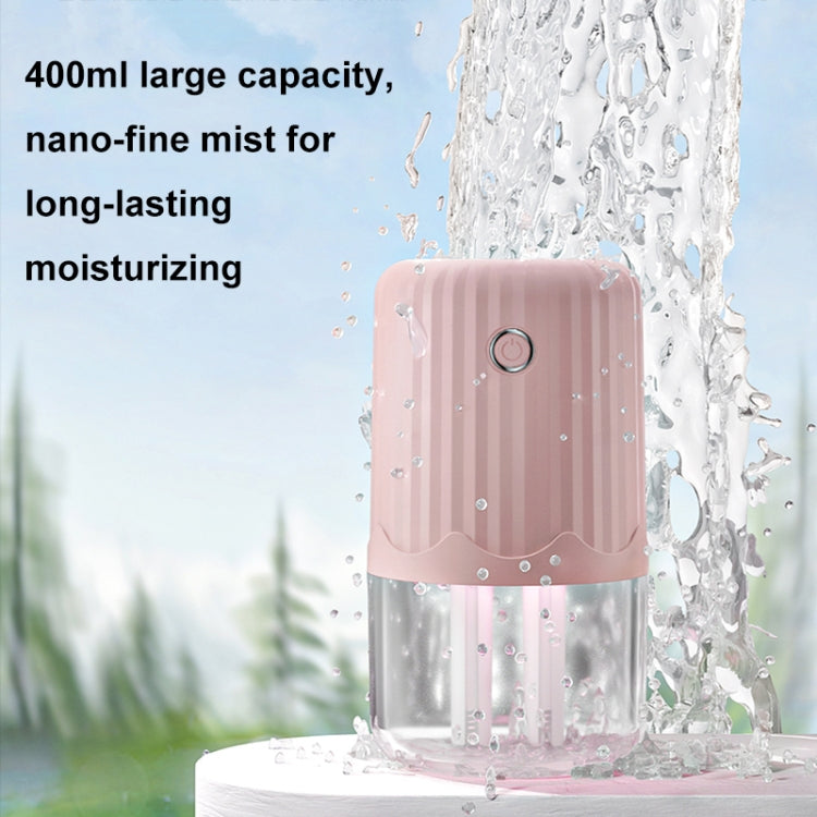 T06 Large-Capacity Atmosphere Night Light Household Dual Spray Air Humidifier, Color: Green Battery - free shipping - PMC TechLife - Order now!