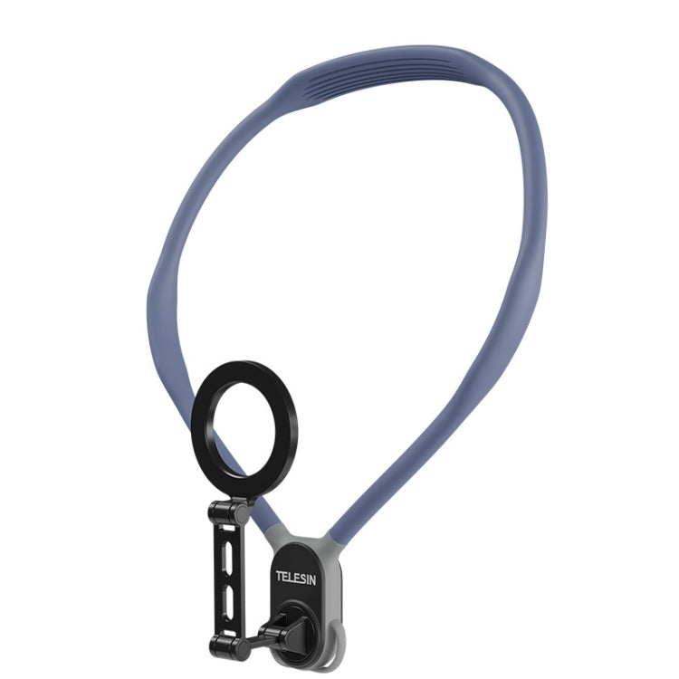 TELESIN MNM-002 Magsafe Magnetic Suction Mobile Phone Hanging Neck POV Viewing Angle Lazy Stand(Blue) - free shipping - PMC TechLife - Order now!