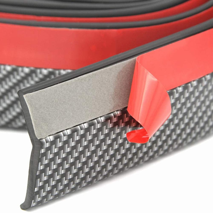 SAMURAI 2.5m Carbon Fiber Car Front Lip Anti-Collision Bumper Modification Strip Supplies, Color: Red - Anti Collision Sticker by SAMURAI | Online Shopping South Africa | PMC Jewellery | Buy Now Pay Later Mobicred