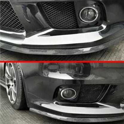 SAMURAI 2.5m Carbon Fiber Car Front Lip Anti-Collision Bumper Modification Strip Supplies, Color: Black - Anti Collision Sticker by SAMURAI | Online Shopping South Africa | PMC Jewellery | Buy Now Pay Later Mobicred