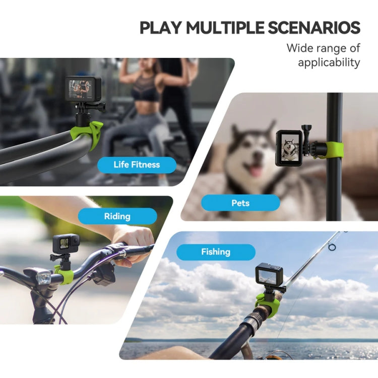 TELESIN TLQ-005 Elastic Quick Release Stand Multi-functional Fixed Silicone Strap Accessories(Grey) - free shipping - PMC TechLife - Order now!