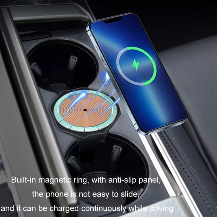 For Audi A6L 15W Car Cigarette Lighter Magnetic Wireless Charger, For Left And Right Driving - Wireless Charger Holders by PMC Jewellery | Online Shopping South Africa | PMC Jewellery | Buy Now Pay Later Mobicred