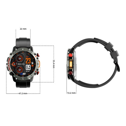 LOKMAT ZEUS3 Pro 1.39-Inch 5ATM Waterproof Outdoor Sports Bluetooth Call Smart Watch(Black) - Smart Watches by LOKMAT | Online Shopping South Africa | PMC Jewellery | Buy Now Pay Later Mobicred