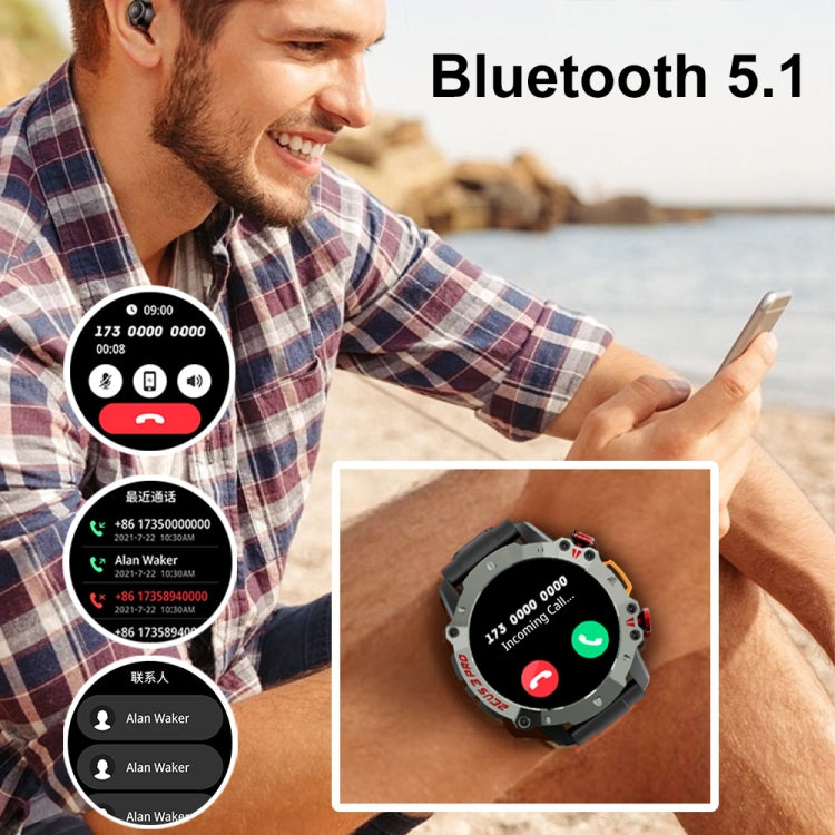 LOKMAT ZEUS3 Pro 1.39-Inch 5ATM Waterproof Outdoor Sports Bluetooth Call Smart Watch(Red) - Smart Watches by LOKMAT | Online Shopping South Africa | PMC Jewellery | Buy Now Pay Later Mobicred