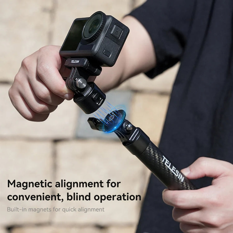 TELESIN CQM-001 Universal Magnetic Quick Release Adapter Kit For Sports Cameras(Black) - free shipping - PMC TechLife - Order now!