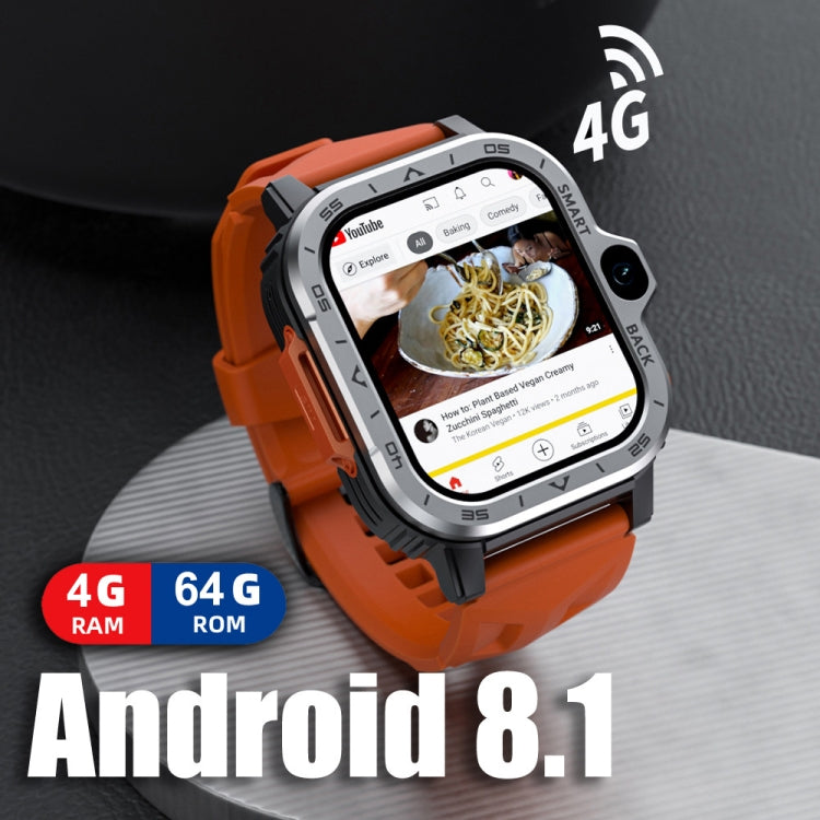 LOKMAT APPLLP 4 MAX 2.02-Inch Android 8.1 Full Network Wifi Card Bluetooth Smart Watch(Silver 64G) - Smart Watches by LOKMAT | Online Shopping South Africa | PMC Jewellery | Buy Now Pay Later Mobicred